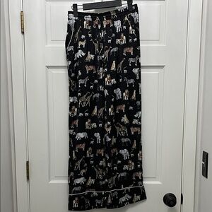 Banana Republic Zoo Safari Animal Printed Satin Pajama Bottoms Size - XS